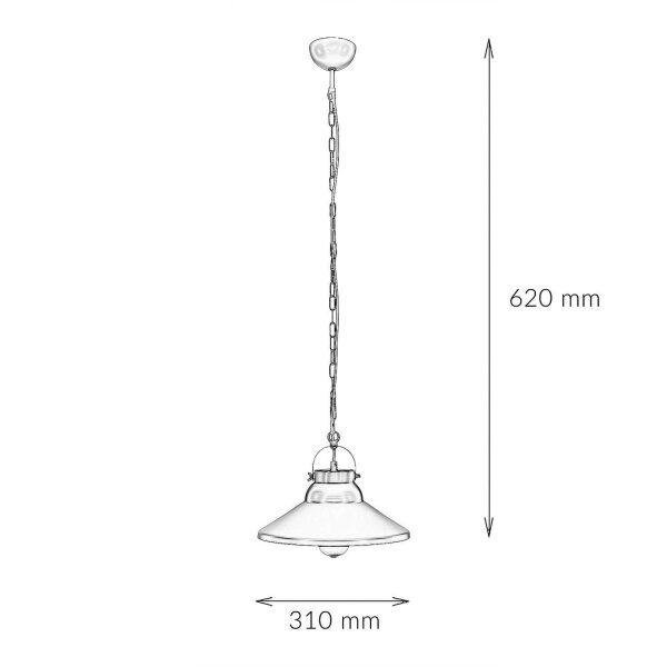 Lampe à suspendre élégante IRON en noir