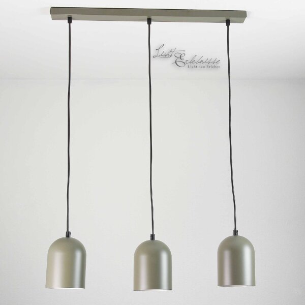 Lampe à suspendre Table de salle à manger 3 flammes Gris E27 réglable