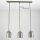 Lampe à suspendre Table de salle à manger 3 flammes Gris E27 réglable