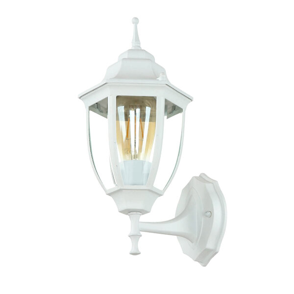 Applique blanche dextérieur Lanterne rustique LYON H:35,5cm