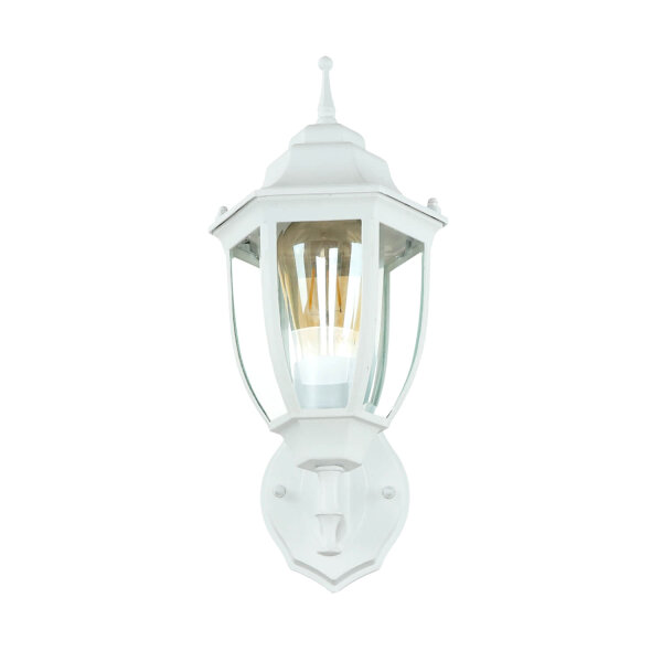 Applique blanche dextérieur Lanterne rustique LYON H:35,5cm