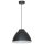 Lampe &agrave; suspendre r&eacute;tro cuisine table &agrave; manger en gris fonc&eacute;