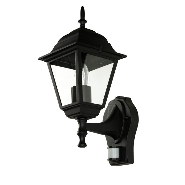 Lampe dextérieur avec détecteur de mouvement IP44 noir TIROL