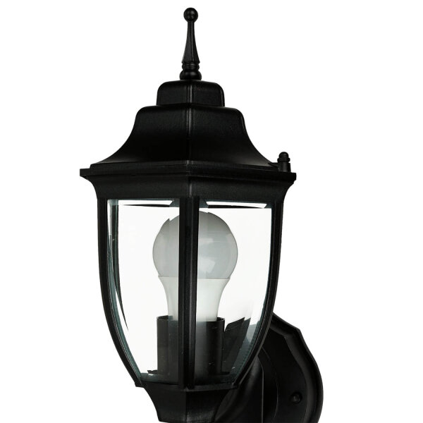 Lampe dextérieur rustique LYON Lanterne noire résistante aux intempéries