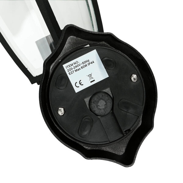 Lampe dextérieur rustique LYON Lanterne noire résistante aux intempéries