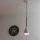 Suspension moderne MUZA Blanc Métal Bois Or