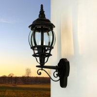 Mur noir Lampe dext&eacute;rieur rustique...