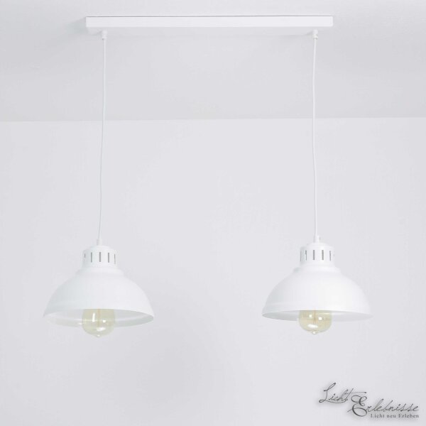 Lampe à suspendre SVEN en blanc 2flmg