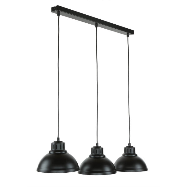 Lampe à suspendre SVEN en noir 3-flmg
