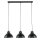 Lampe à suspendre SVEN en noir 3-flmg