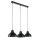 Lampe à suspendre SVEN en noir 3-flmg