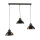 Lampe à suspendre SVEN en noir 3-flmg