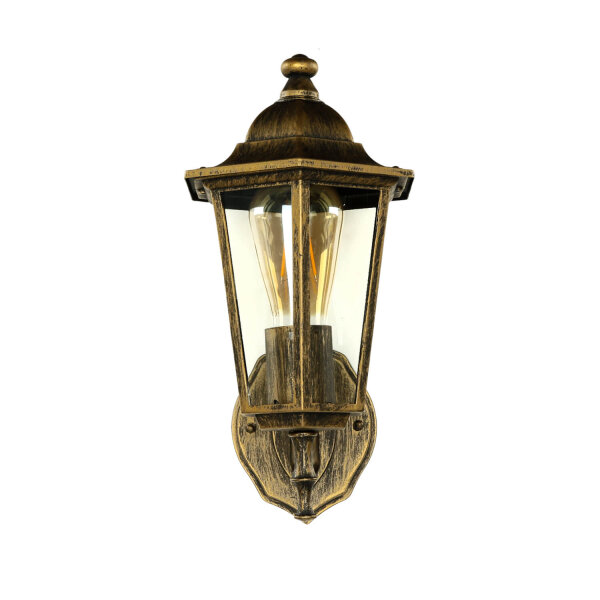 Lanterne dextérieur E27 rustique or antique PARIS