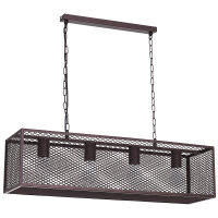 Lampe &agrave; suspendre KAGE en brun 4-flmg