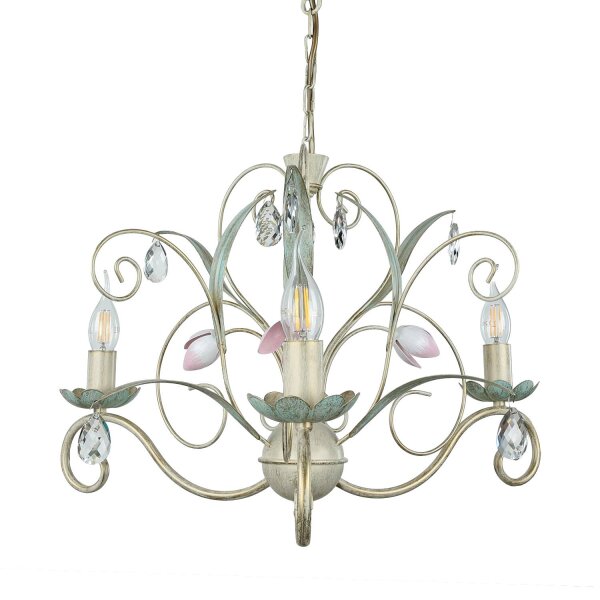 Suspension florale Ø62cm 3-flmg