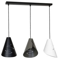 Suspension table &agrave; manger m&eacute;tal 3x E27...