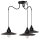 Lampe &agrave; suspendre BOYD en noir 3-flmg