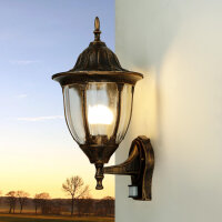 Lampe dextérieur rustique avec détecteur de...