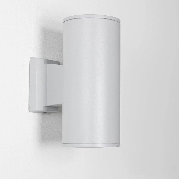 Lampe dextérieur grise HAMBURG 24cm de haut Up Down moderne