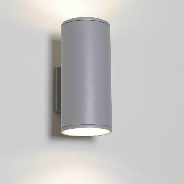 Lampe dextérieur grise HAMBURG 24cm de haut Up Down moderne