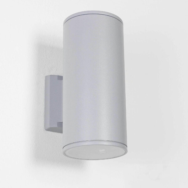 Lampe dextérieur grise HAMBURG 24cm de haut Up Down moderne