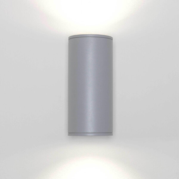 Lampe dextérieur grise HAMBURG 24cm de haut Up Down moderne