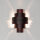 Applique murale moderne marron motif lumineux CAMILLO