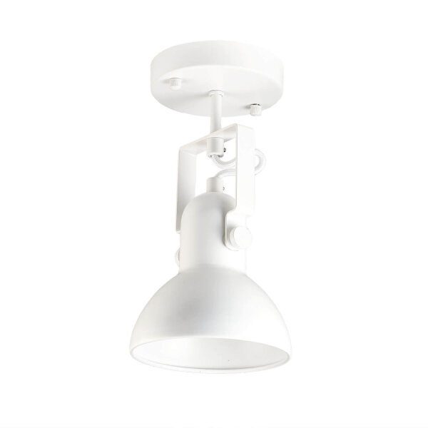 Lampe spot blanche DALLAS Retro Design E14 ajustable