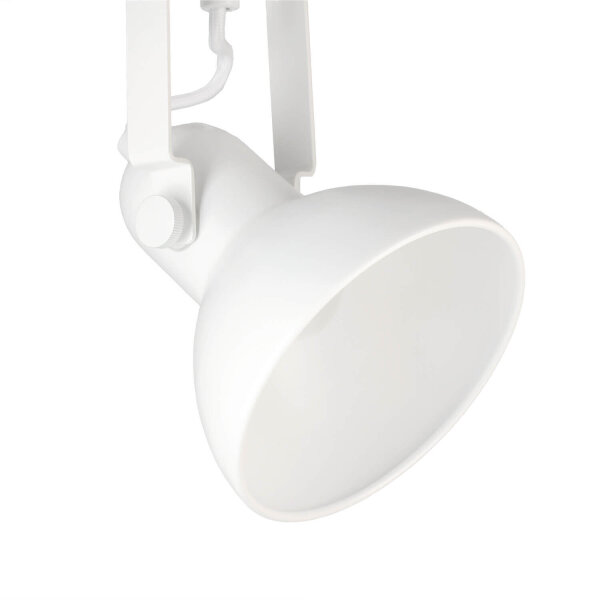 Lampe spot blanche DALLAS Retro Design E14 ajustable