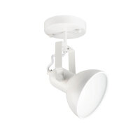 Lampe spot blanche DALLAS Retro Design E14 ajustable