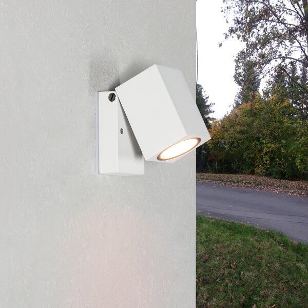 Lampe dextérieur AALBORG Blanc ajustable IP44 Entrée