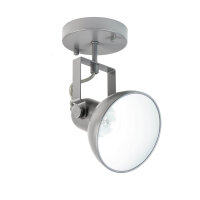 Spot Lampe Anthracite Métal rond Rétro...