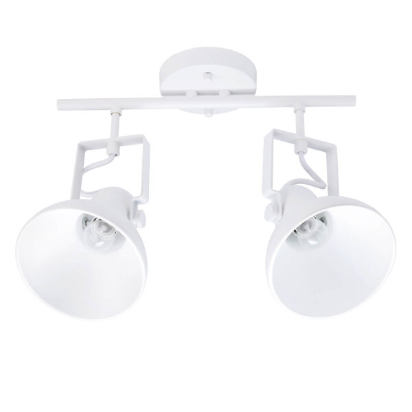 Spot de plafond blanc rétro design E14 salon