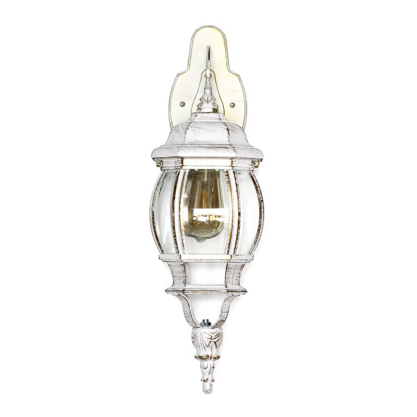 Lampe dextérieur rustique BREST en blanc or IP44 E27