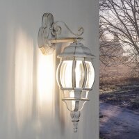 Lampe dextérieur rustique BREST en blanc or IP44 E27