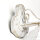 Lampe dextérieur rustique BREST en blanc or IP44 E27