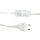 Trépied en bois blanc E14 avec interrupteur filaire Lampe de table