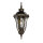 Lanterne murale rustique extérieure IP44 noir or antique