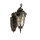 Lanterne murale rustique extérieure IP44 noir or antique