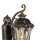 Lanterne murale rustique extérieure IP44 noir or antique