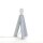 Trépied Support Bois Gris E14 avec interrupteur filaire Lampe de table