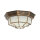 MILANO Plafonnier E27 cuivre antique IP44 Ø27cm