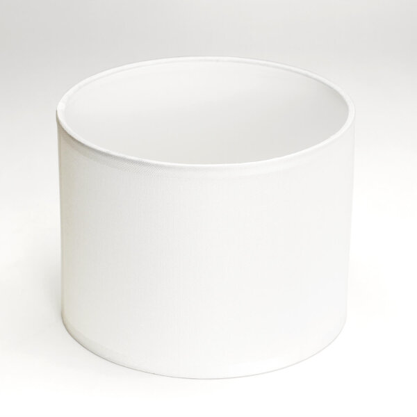 Abat-jour Tissu Cylindre Blanc pour lampe de table E14