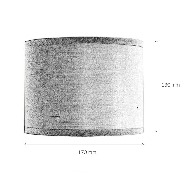 Abat-jour Tissu Cylindre Blanc pour lampe de table E14