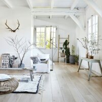 Loft Lampadaire Loft en blanc