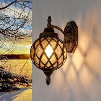 Lampe murale dextérieur en cuivre antique IP44...
