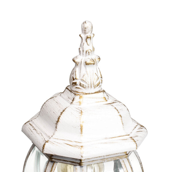 Lampe de socle rustique blanc or 50cm IP44 E27