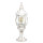 Lampe de socle rustique blanc or 50cm IP44 E27