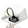 Lampe de socle rustique blanc or 50cm IP44 E27