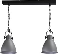 Lampe à suspendre industrielle Gris orientable...